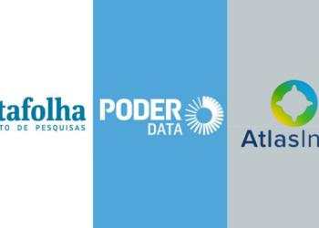 Datafolha, PoderData e AtlasIntel (Da esq. p/ dir.)