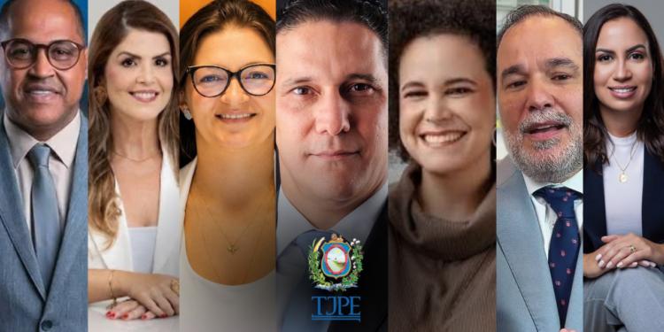 Da esq. pra dir., Eliel Gomes, Isabela Lessa, Janiely Nunes, Leonardo Oliveira, Luciana Brasileiro, Ricardo Costa Pinto e Diana Câmara