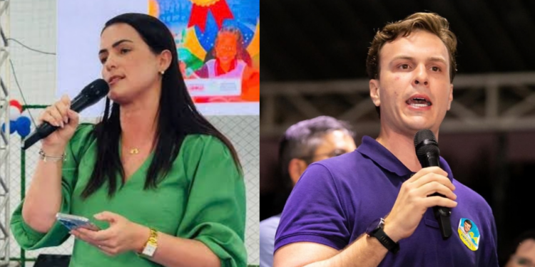 Juliana Chaparral (União Brasil) e Miguel Coelho (União Brasil)