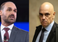 Eduardo Bolsonaro e Alexandre de Moraes
