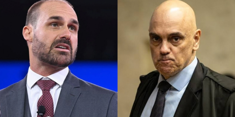 Eduardo Bolsonaro e Alexandre de Moraes