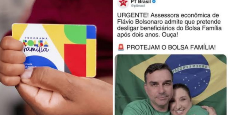 Candidato a presidência Flávio Bolsonaro (PL) desmente fim do Bolsa Família