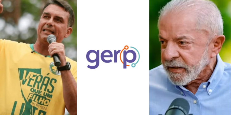 Flávio Bolsonaro (PL) e Lula (PT)