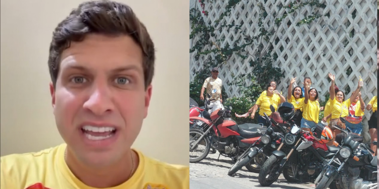 João Campos (PSB) e divulgadores de boca de urna