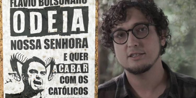 Cartaz promovido pela equipe do marqueteiro Rafael Marroquim