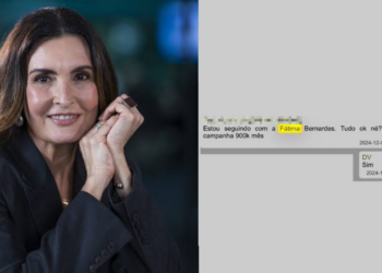 Fátima Bernardes é mencionada em conversas com Daniel Vorcaro
