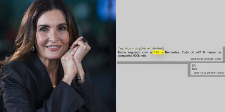 Fátima Bernardes é mencionada em conversas com Daniel Vorcaro