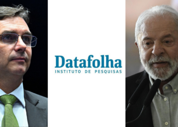 Flávio Bolsonaro (PL) e Lula (PT)
