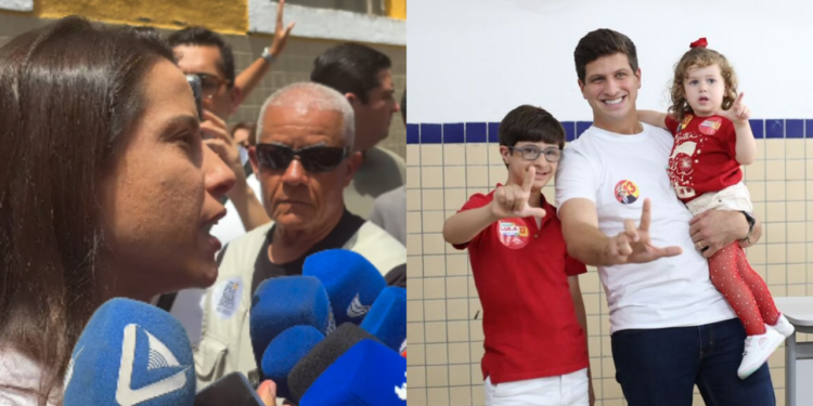Raquel Lyra (PSD) e João Campos (PSB)