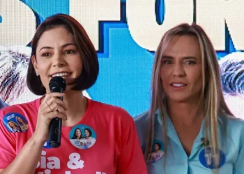 Michelle e Celina Leão pediram votos para o candidato do PL