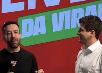 O deputado federal André Janones (Avante-MG) e o ex-prefeito do Recife, João Campos (PSB)