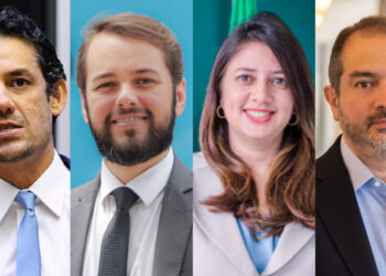 Daniel Coelho, André Teixeira Filho, Juliana Gouveia e Carlos Braga (esq. p/ dir.)