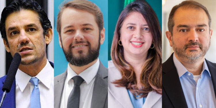 Daniel Coelho, André Teixeira Filho, Juliana Gouveia e Carlos Braga (esq. p/ dir.)