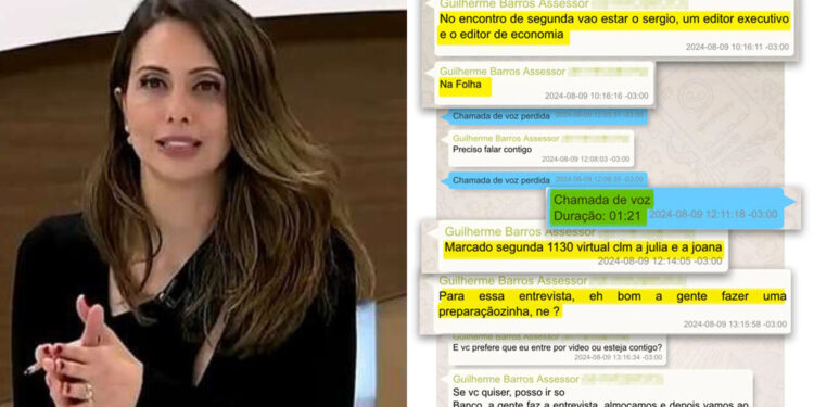A influência de Vorcaro no jornalismo do site ocorria por diálogos com a CEO Lilian Tahan