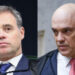 O ministro André Mendonça e o ministro Alexandre de Moraes (esq. p/ dir.)