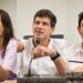 Os candidatos ao Governo de Pernambuco: Raquel Lyra (PSD), João Campos (PSB) e Ivan Moraes (PSOL)
