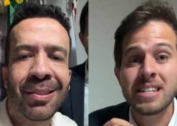 Os deputados, André Janones (PT-MG) e Pedro Campos (PSB)