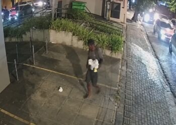 Suspeito de tentar o roubo no estabelecimento