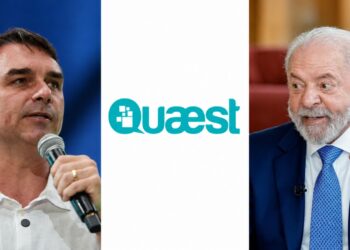 Flávio Bolsonaro (PL) e Lula (PT)