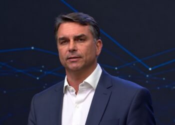 O senador Flávio Bolsonaro (PL)