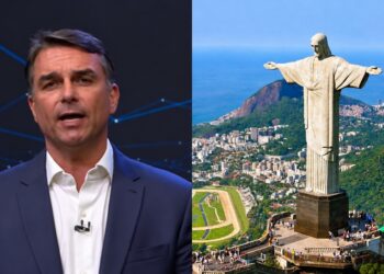 O senador Flávio Bolsonaro (PL)