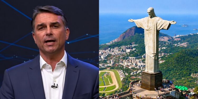 O senador Flávio Bolsonaro (PL)
