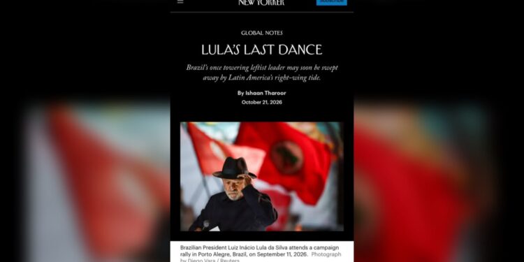 Coluna da The New Yorker afirma que petista pode enfrentar uma derrota