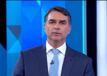 O senador Flávio Bolsonaro (PL)