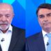 Lula (PT) e Flávio Bolsonaro (PL)