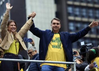 O senador Flávio Bolsonaro (PL)