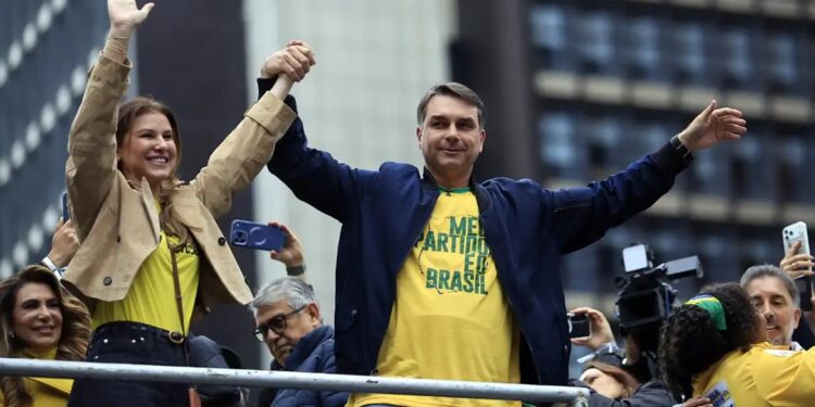 O senador Flávio Bolsonaro (PL)