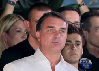 O senador Flávio Bolsonaro (PL)