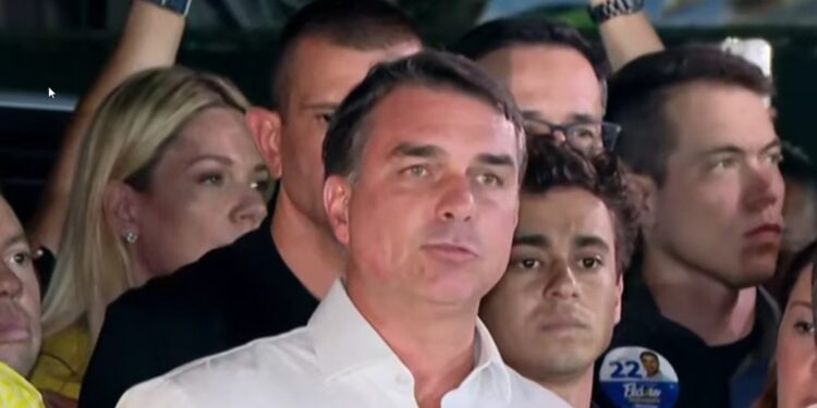 O senador Flávio Bolsonaro (PL)