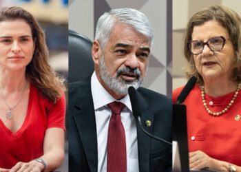 Marília Arraes (PDT), Humberto Costa (PT) e Teresa Leitão (PT)