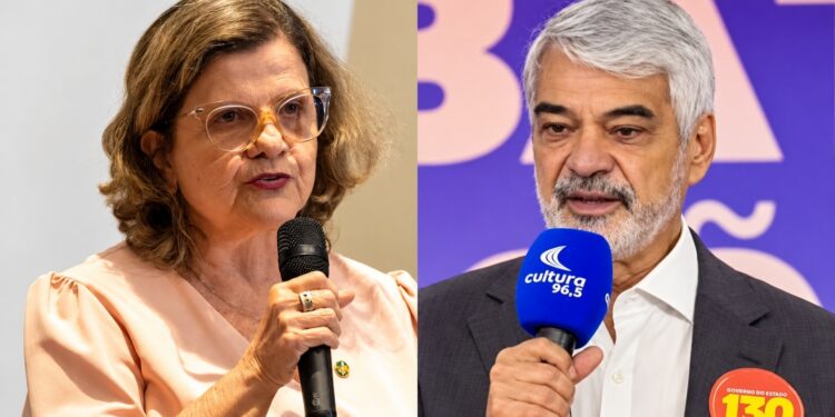 A senadora Teresa Leitão (PT) e o senador Humberto Costa (PT)