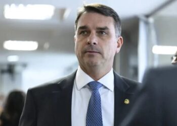 O senador Flávio Bolsonaro (PL)