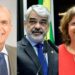 Os senadores Fernando Dueire (PSD), Humberto Costa (PT) e Teresa Leitão (PT) [da esq. p/ dir.]