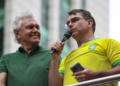 Ronaldo Caiado e Flávio Bolsonaro