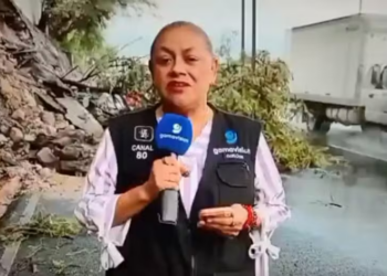 Repórter Alma de la Rosa Flores, da Gamavisión