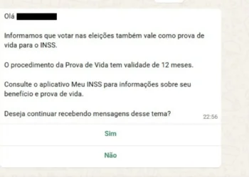 Mensagem enviada pelo Governo Federal para a população idosa