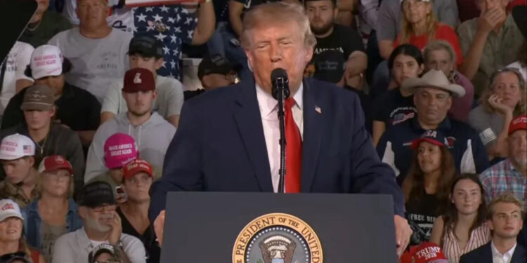 O presidente dos EUA Donald Trump