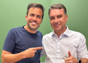 Pablo Marçal e Flávio Bolsonaro